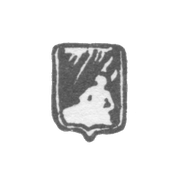 Городское клеймо Великого Устюга 1837-1854 гг. "Сидящий Водолей"