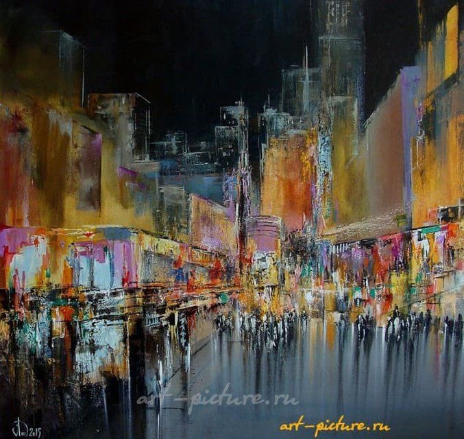 Палитра Неона масло,холст