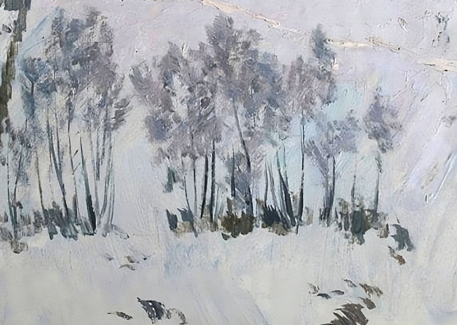 Морозный день.