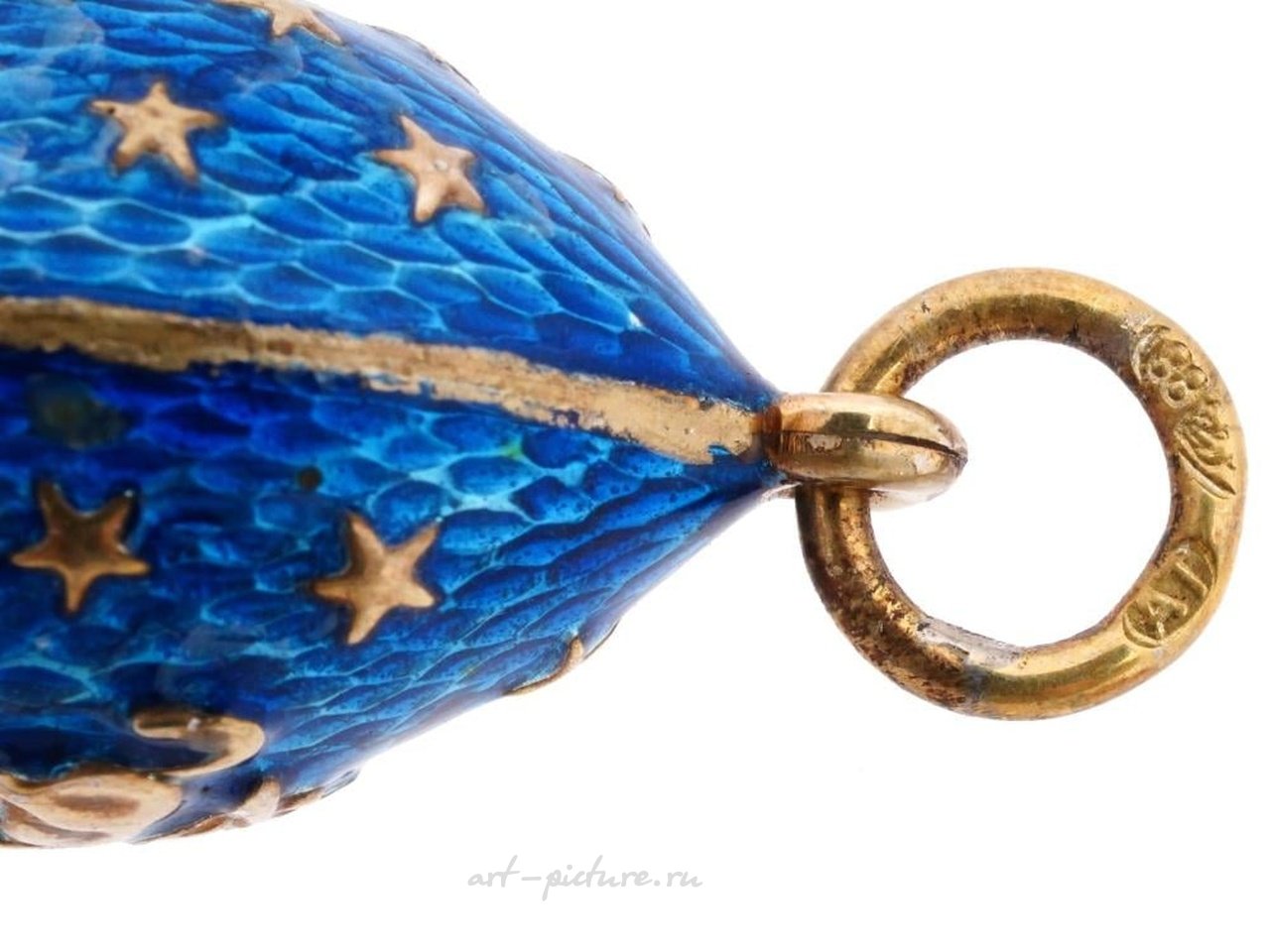 Русское серебро , Русская подвеска в форме пасхального яйца