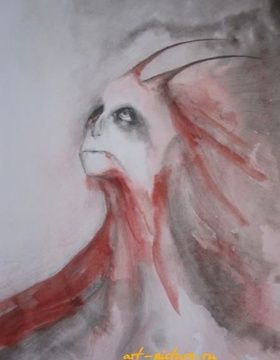 купить Из бездны акварель,карандаш,акварельная бумага 