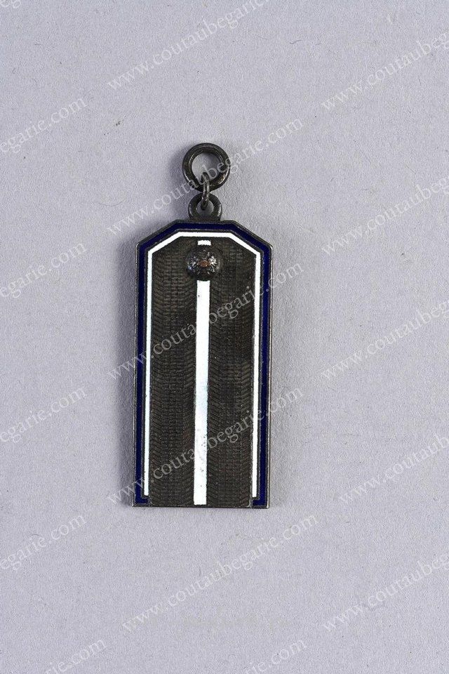 Русское серебро , Миниатюрная плечевая погонная пластина высшего офицера Императорской Русской армии