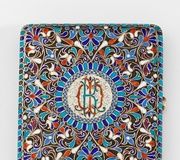 Клеймо курительного кейса в технике клоизоне