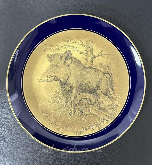 Теодор Кернер. Настенная тарелка с охотничьим сюжетом. 1962-63 гг