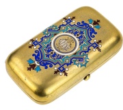 5 Соответствующих русских серебряных супных ложек с эмалью