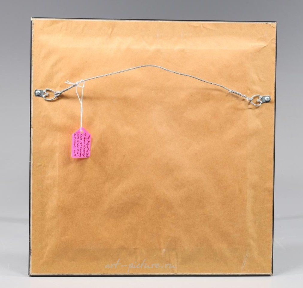 Русское серебро , Русская икона XIX века с окладом, украшенная серебром