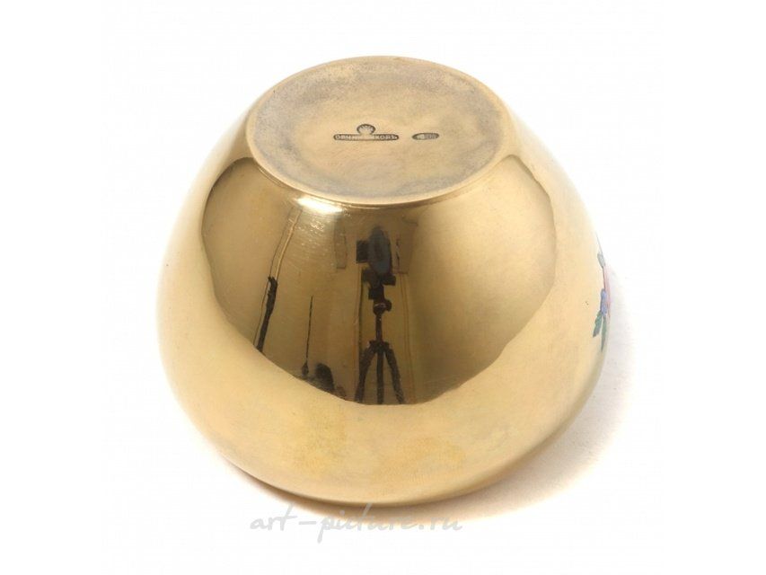 Серебряная солонка с розами. Россия, Овчинников, 1908-1926 гг.