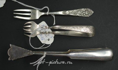 Русское серебро, Пара серебряных сахарных щипцов