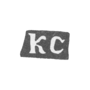 Клеймо мастера Ситников Кузьма Петров - с. Красное - инициалы "КС" - 1898 г.