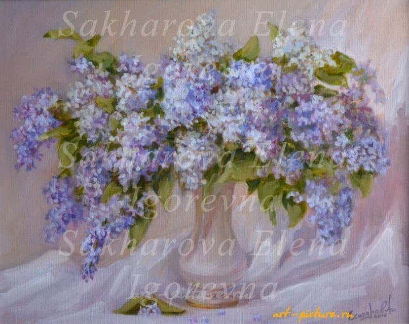 Сирень холст, масло 