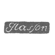 Клеймо мастера Глассон Иоганн Аугуст - Ленинград - инициалы "Glasson"