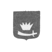 Городское клеймо Астрахани 1849 и 1871 года "Корона с Мечом"