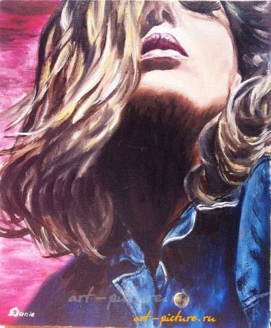 She's sexy Масло, холст (лен) 