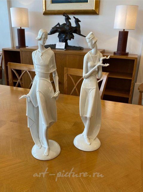 Скульптурная композиция "Принц и Принцесса" Герхард Шлипштайн Gerhard Schliepstein, Rosenthal