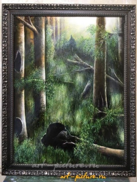 Без названия масло, авторская многослойная 