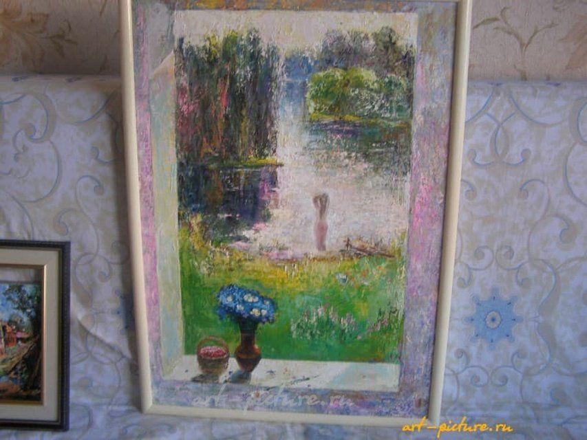 Натюрморт любимые цветы холст масло 