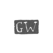 Клеймо мастера Вихманн Готфрид - Ленинград - инициалы "GW"