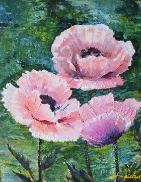 купить Маки масло, холст