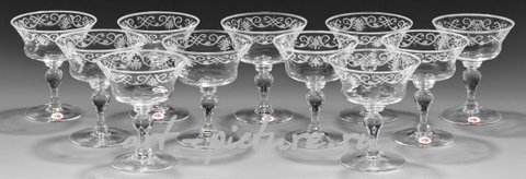 Шампанские бокалы "Барокко" от Лобмейр: элегантное наследие веков