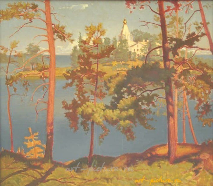 Валаам.Никольский скит. масло, холст