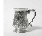 buy Silver mug, richly decorated with a floral pattern. England, London, 1760.