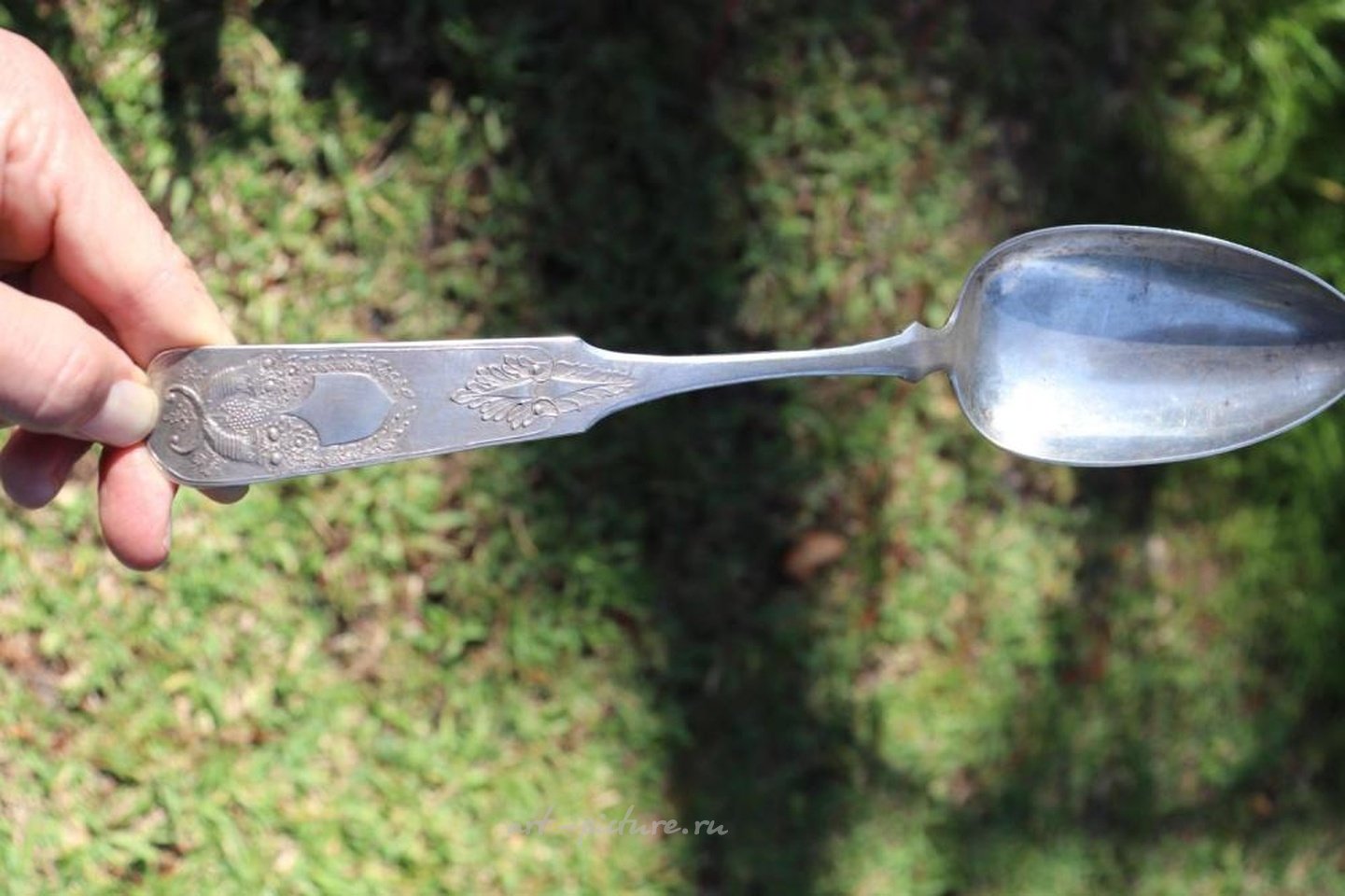俄罗斯银 , 精美的俄罗斯银勺，重130克。