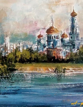 buy "View of Kazan Cathedral, oil on canvas."