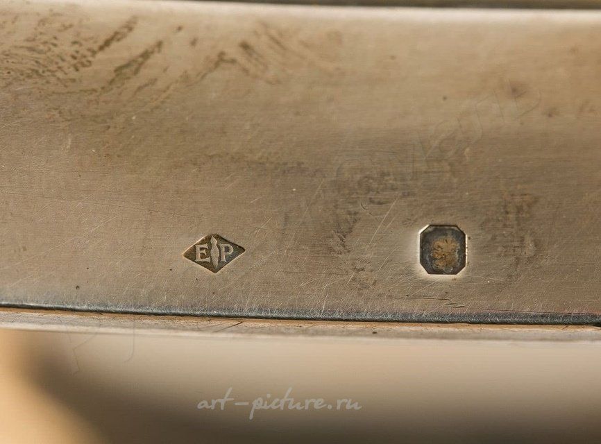 Бульотка в стиле ампир, Puiforcat, Франция, Париж, ХIХ век, серебро, костяные вставки