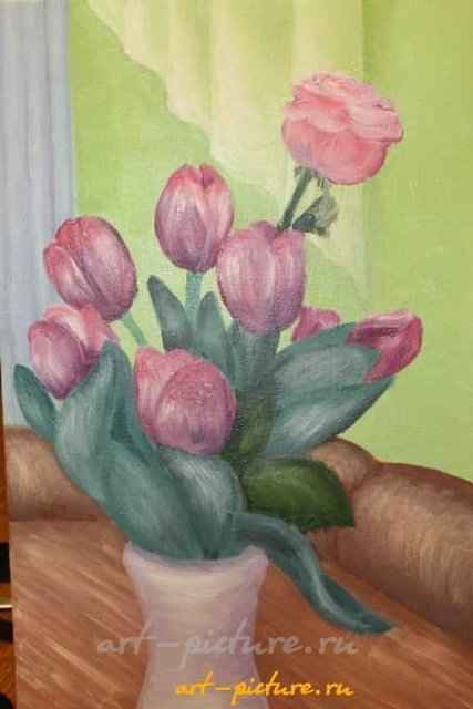 букет масло картон 