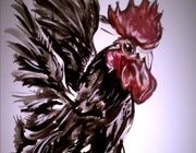 Джигит бумага, гуашь 