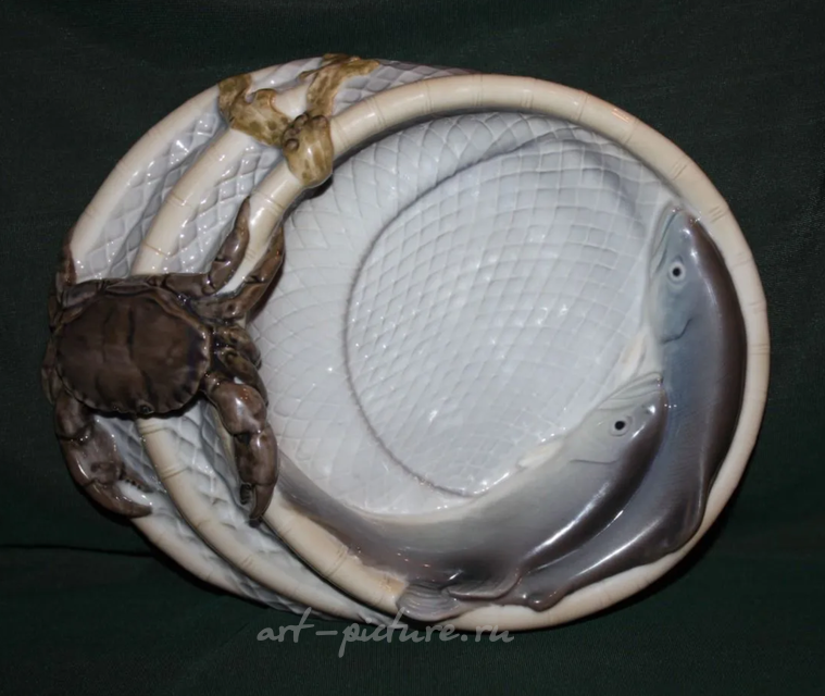 Ваза "Морская". Bing & Grøndahl. Дания.