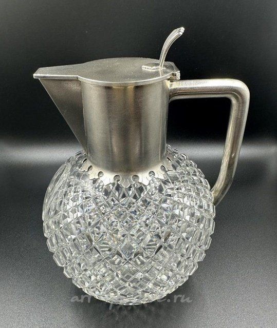 Графин. Хрусталь, серебро BOLIN