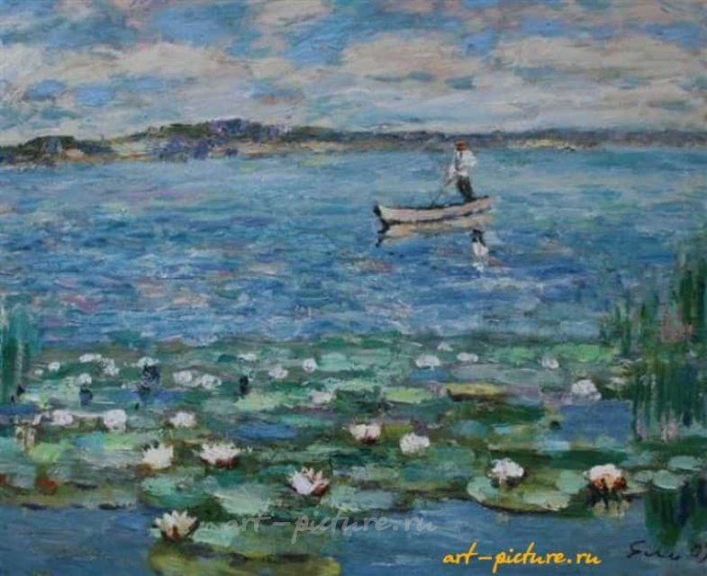 Озеро. Холст, масло. 73 х 90 см