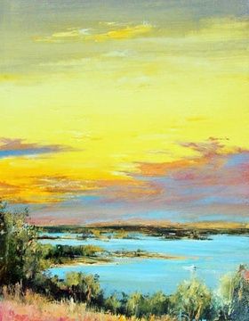 buy The translation of the text "А по Волге плывёт пароход акрил, холст" is: "And a steamboat made of acrylic and canvas is sailing along the Volga."