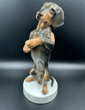 buy The text translates to: "Dachshund figurine Rosenthal 1920 year."