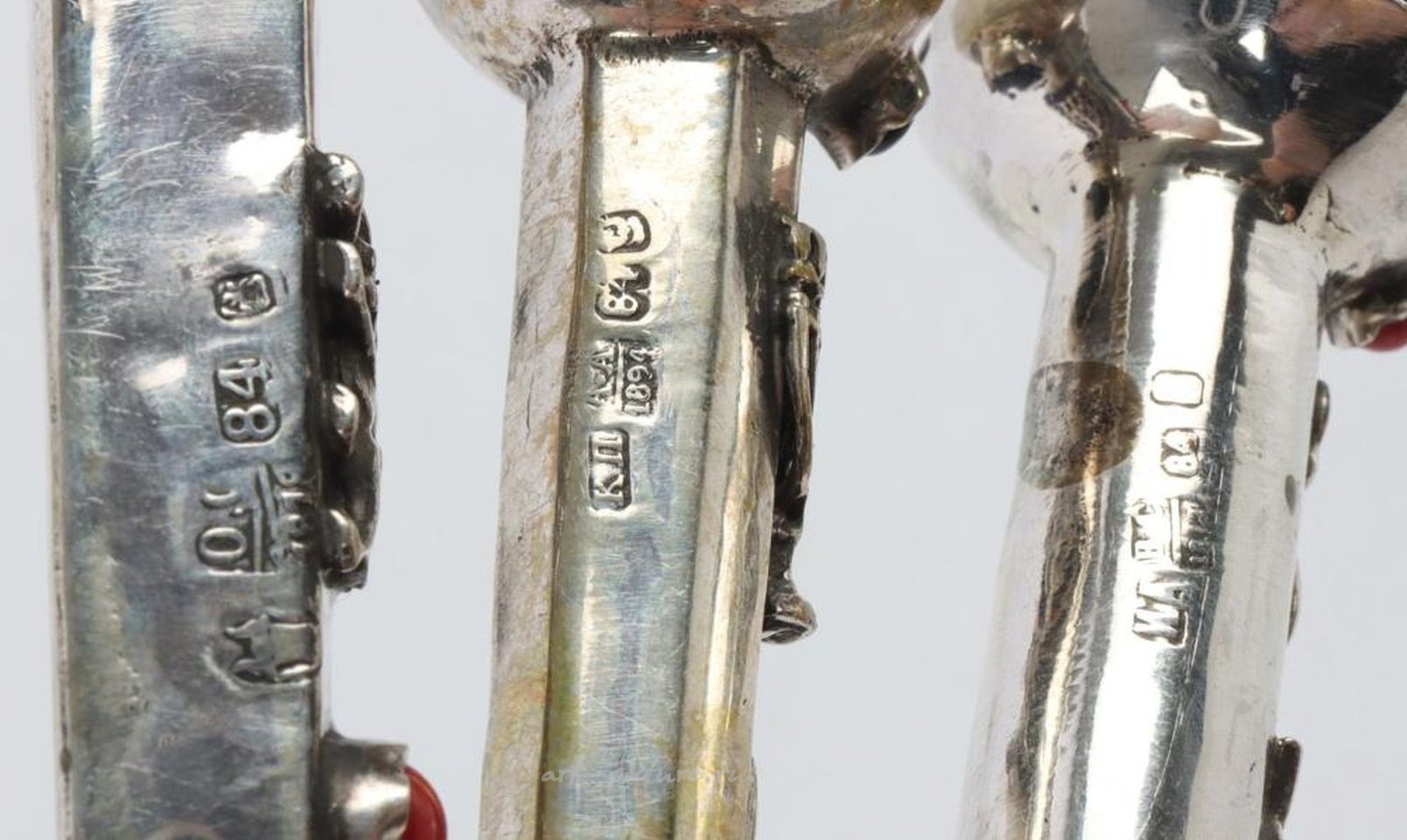 Русское серебро , Лот из трех  указателей Торы