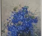 Статуэтка Незабудки масло, холст 