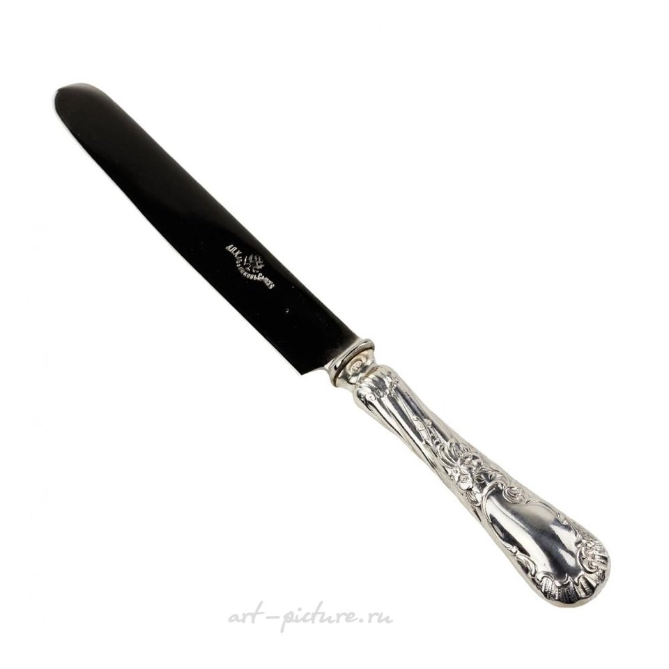 Russian silver , Silverware set for 6 persons, Ivan Khlebnikov.