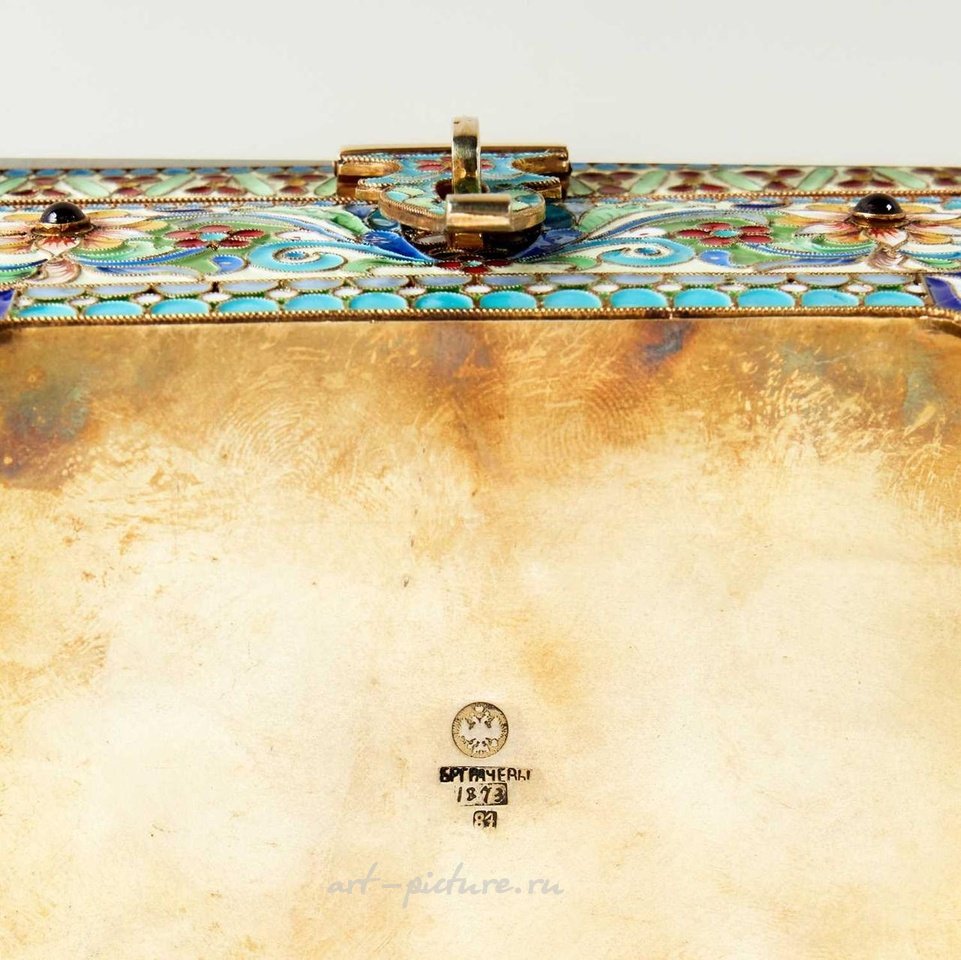 Русское серебро , ШКАТУЛКА В РУССКОМ СТИЛЕ