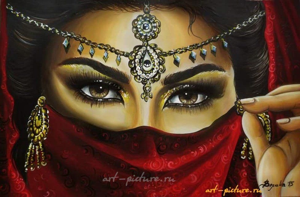 "1001 ночь" акриль,акварельная бумага 