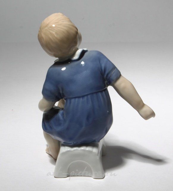 The girl on the bench. Denmark, Copenhagen, Bing & Grondahl.