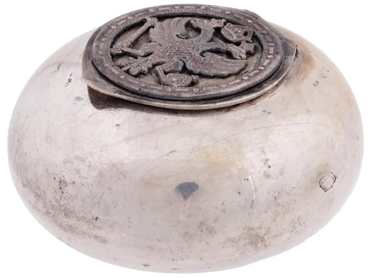 Русское серебро , Коробочка для таблеток из российского серебра 84 пробы