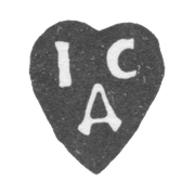 1744-1753 年莫斯科未知大师的克莱莫 - “ISD”的首字母.