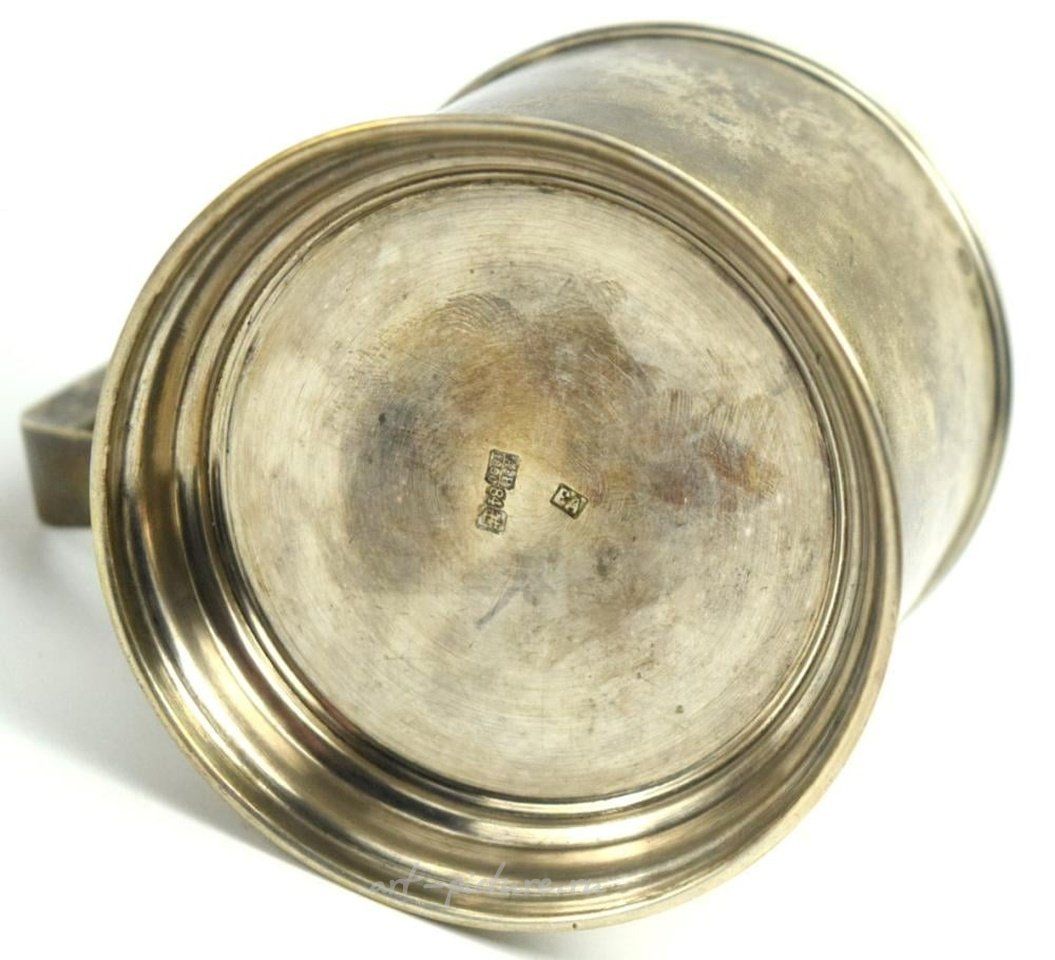 Русское серебро , Русская императорская серебряная подставка для чайного стаканчика, 1879 год