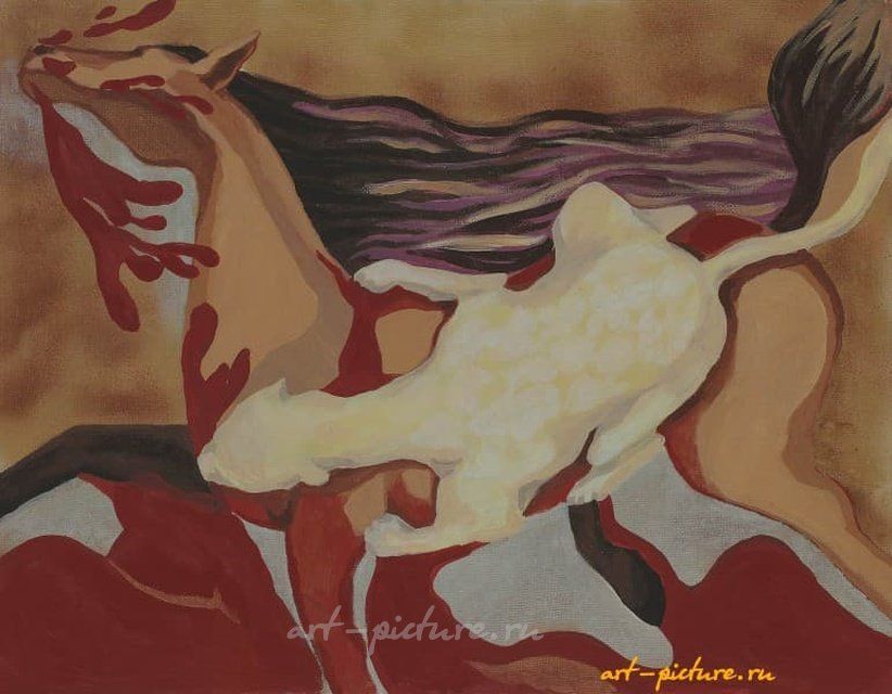 "Убить" подругу Акрил, холст 