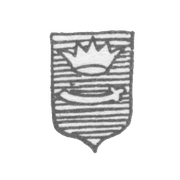 Городское клеймо Астрахани 1828 и 1850 года "Корона с Мечом"