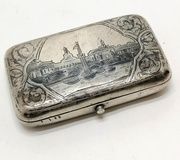 Антикварная серебряная ложка апостола 1870 года с позолоченной чашей от Генри ...