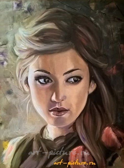 Портрет незнакомки холст, масло 