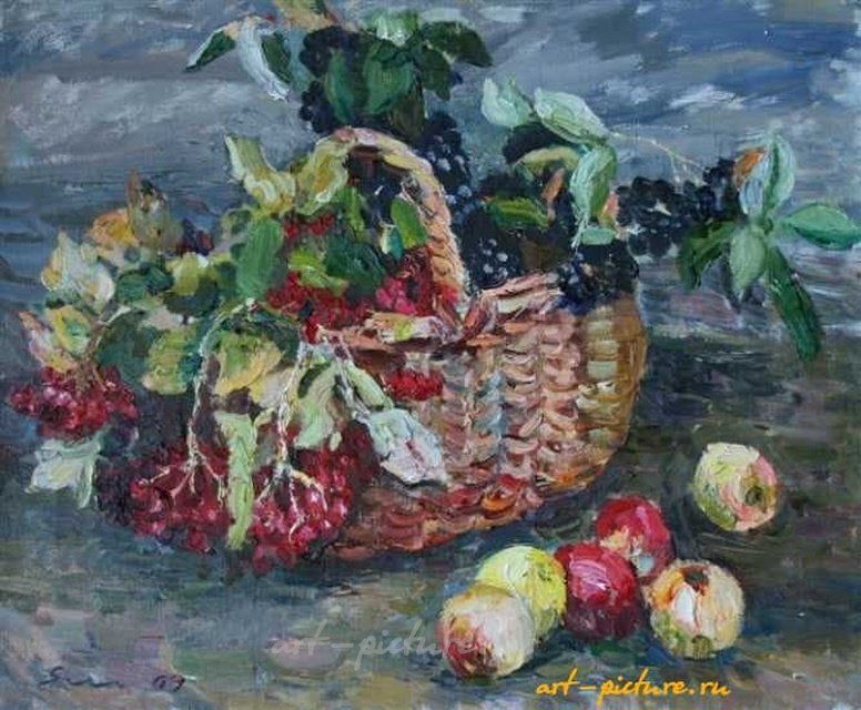 Калина. Холст, масло. 50 х 55 см