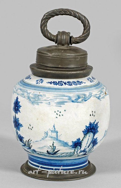 Фаянсовая бутылка с завинчивающейся крышкой